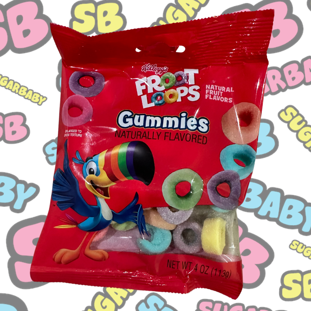 Fruit Loops Gummies 113g SUGAR BABY LOLLY JARS