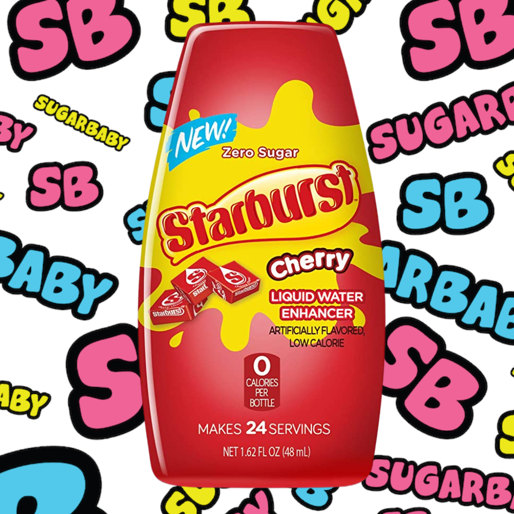 STARBURST Cherry Water Flavouring SUGAR BABY LOLLY JARS