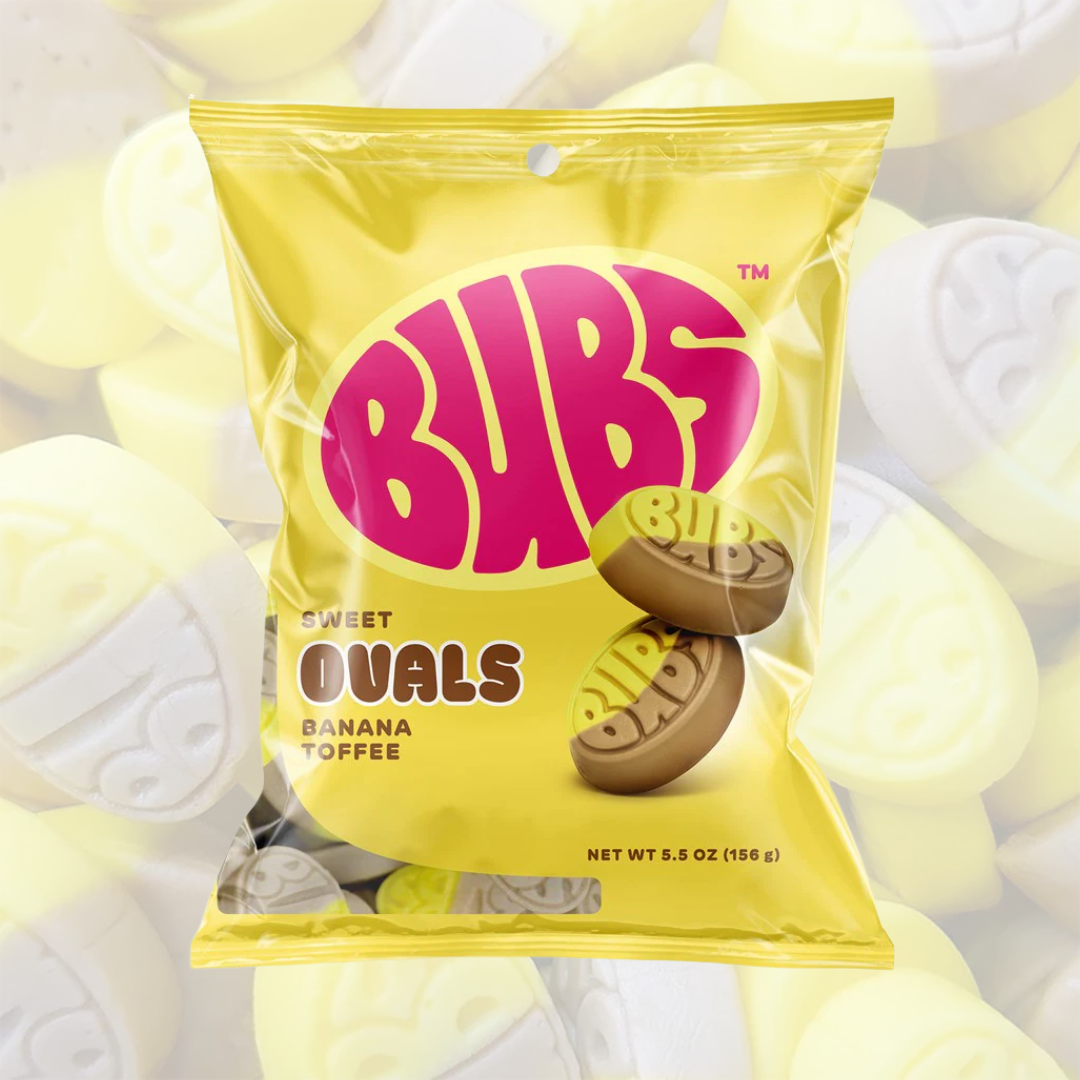 Bubs Banana Toffee Sweet Ovals 150g