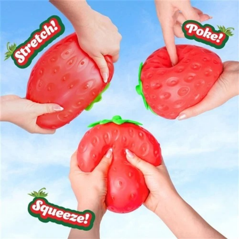 Giant Strawberry Squishy Toy