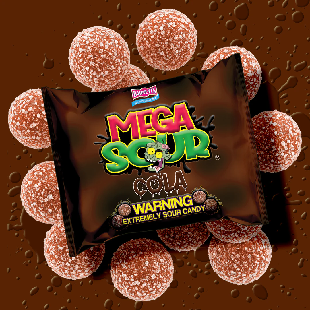 Barnett's Mega Sour Cola Balls 104g