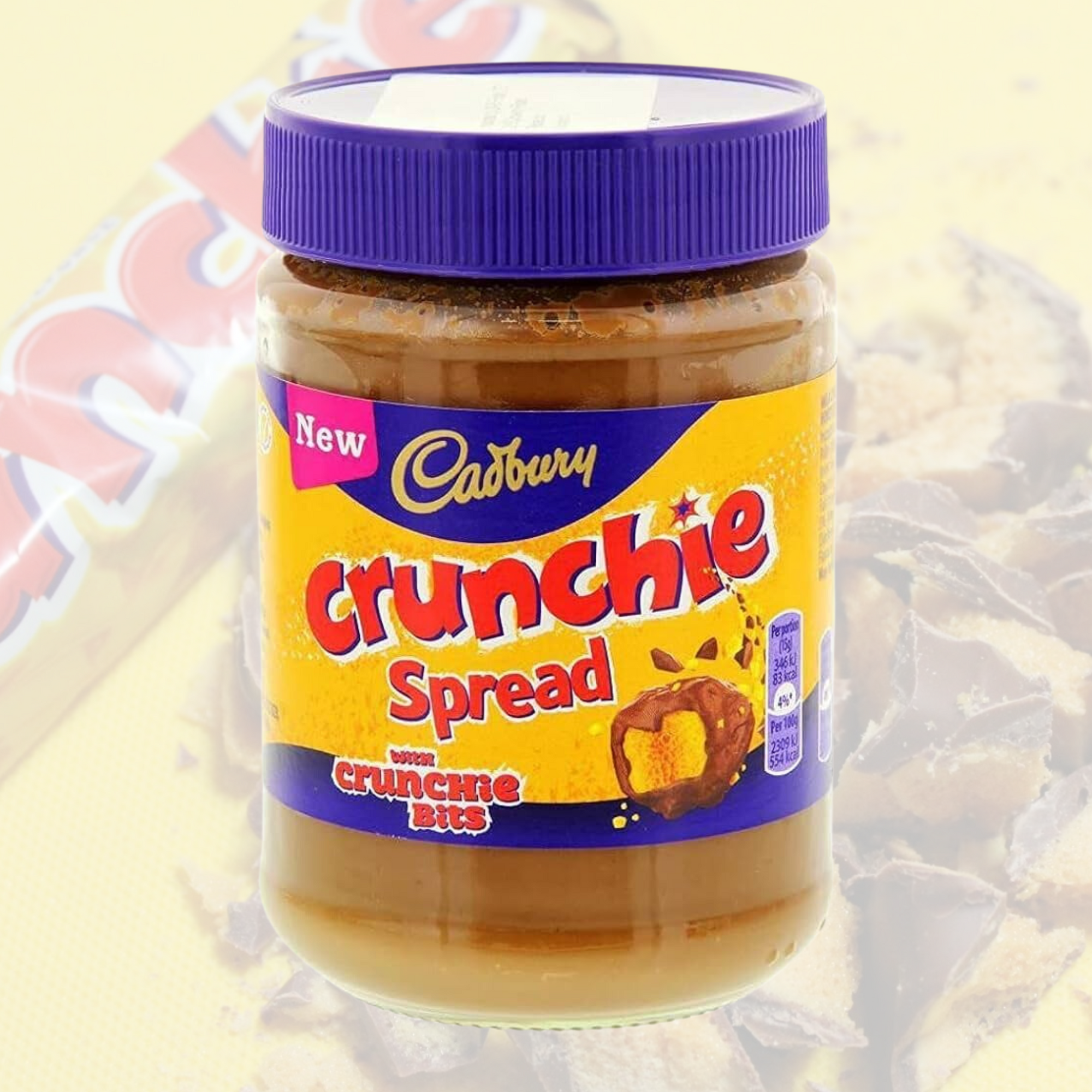 Damaged (Cracked Lid) Cadbury Crunchie Spread 400g