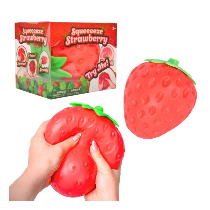 Giant Strawberry Squishy Toy