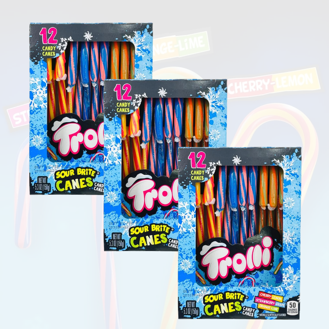 Trolli Sour Brite Candy Canes x3