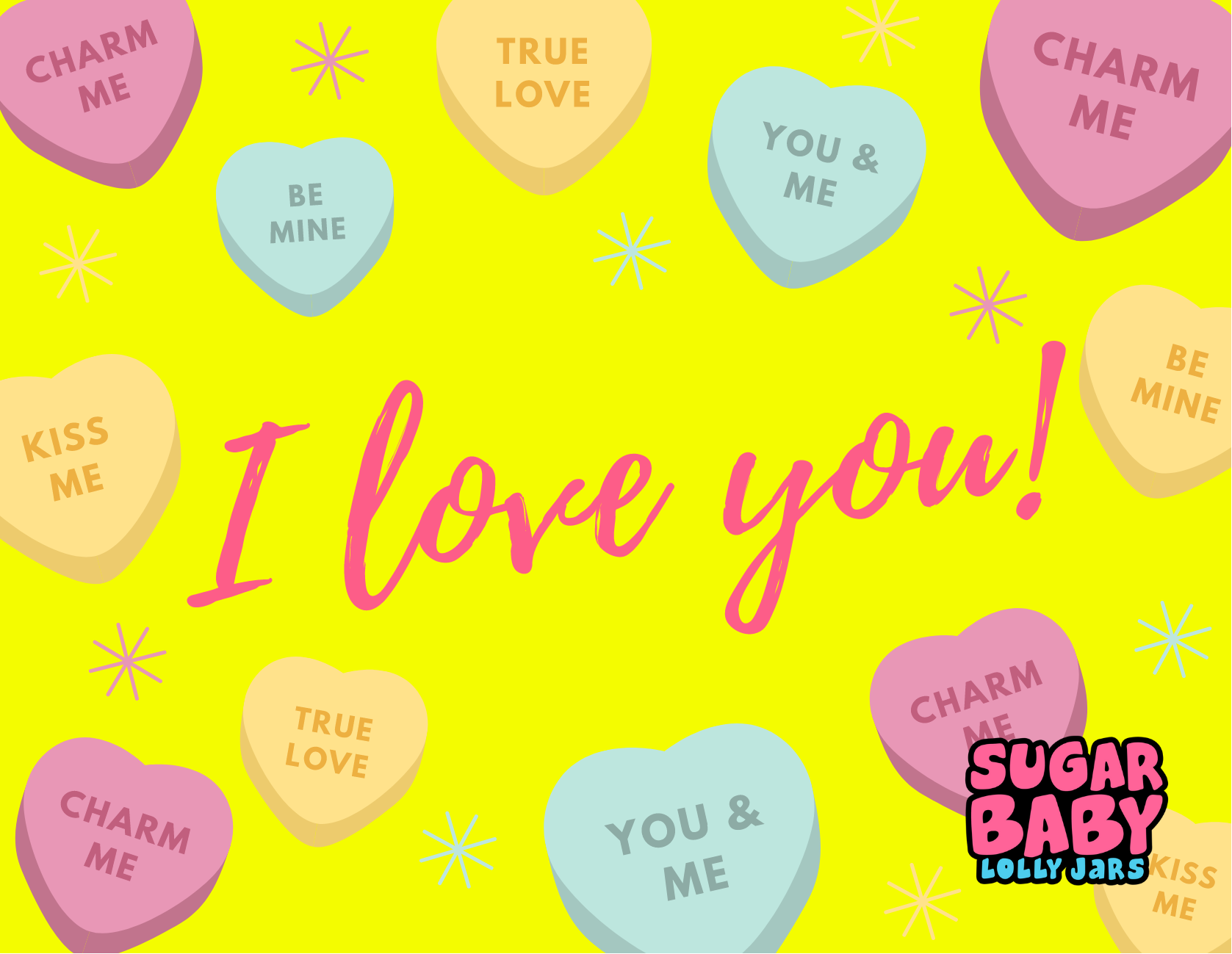 I love you massage card