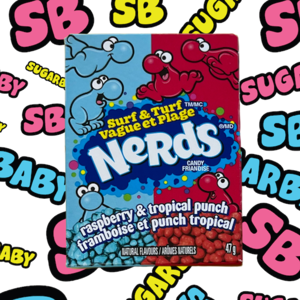 Nerds Raspberry Raspberry & Tropical Punch Nerds 45g | Nerds Candies