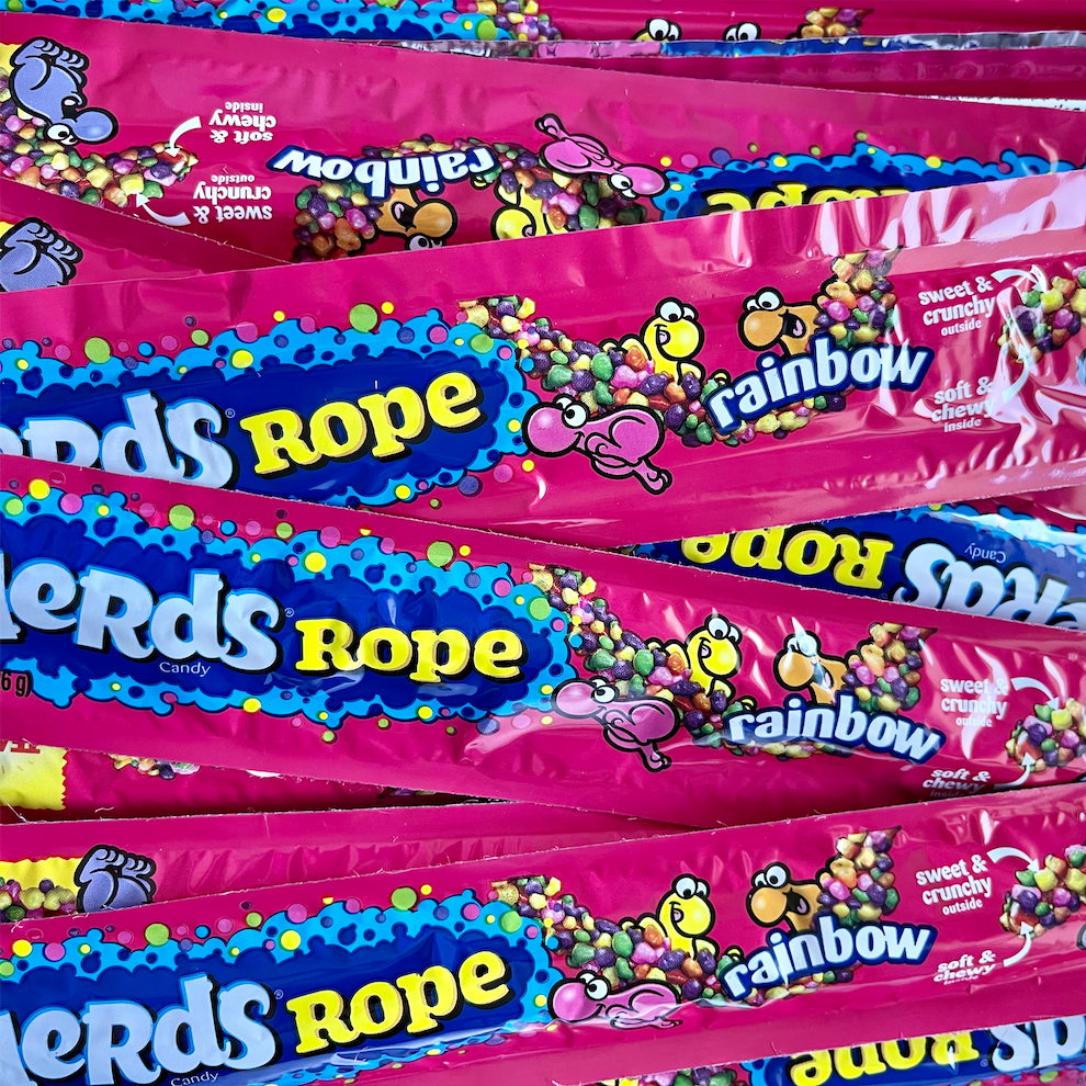 Ruby Ropes Candy Nerds Rope Rainbow Candy | Rainbow Sugar Candy – SUGAR BABY LOLLY JARS