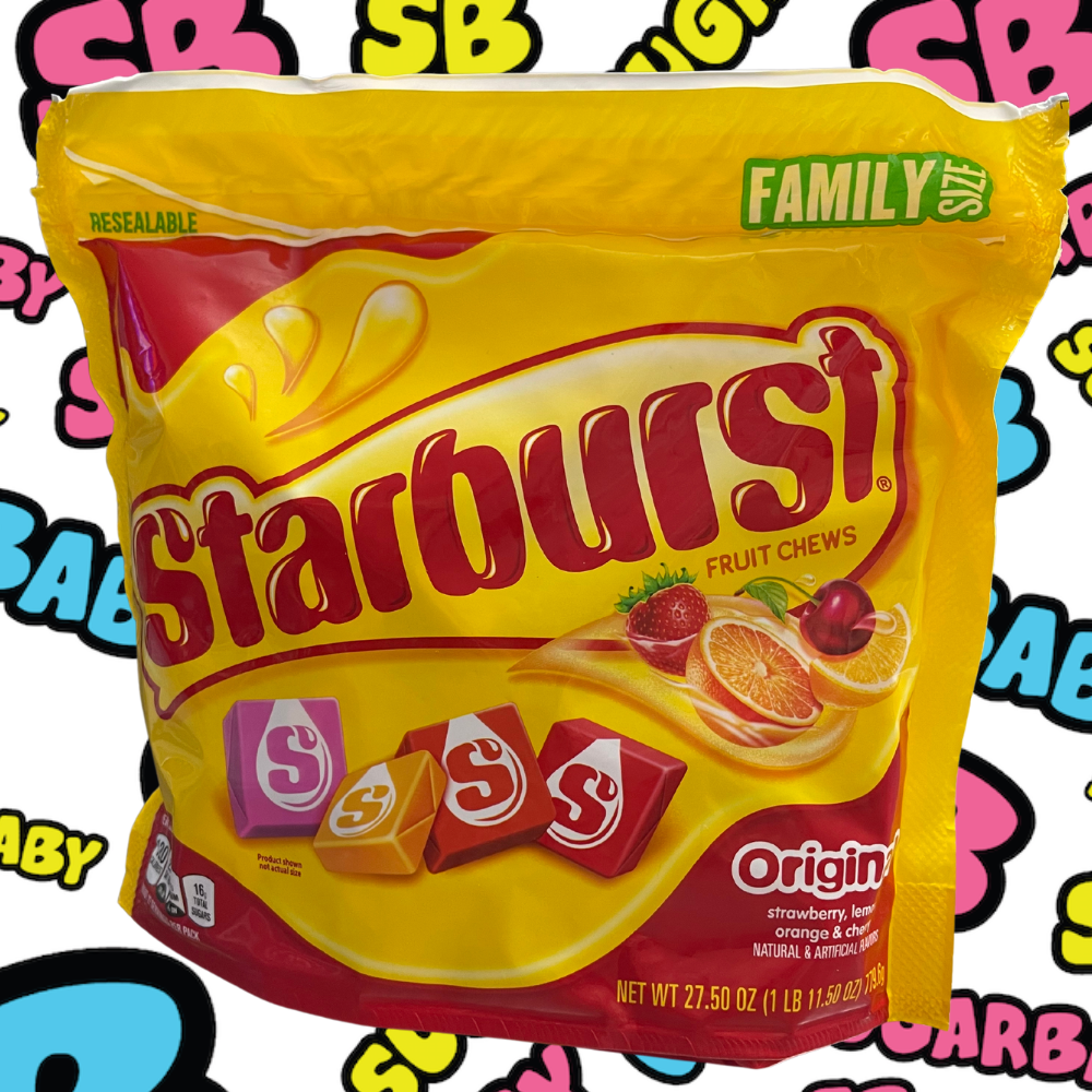 STARBURST FRUIT CHEWS SUGAR BABY LOLLY JARS